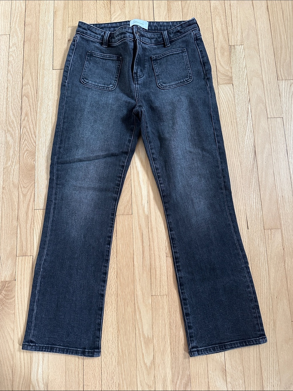 5 for $25 // Current Elliot mid rise patch pocket jeans size 30 waist cropped